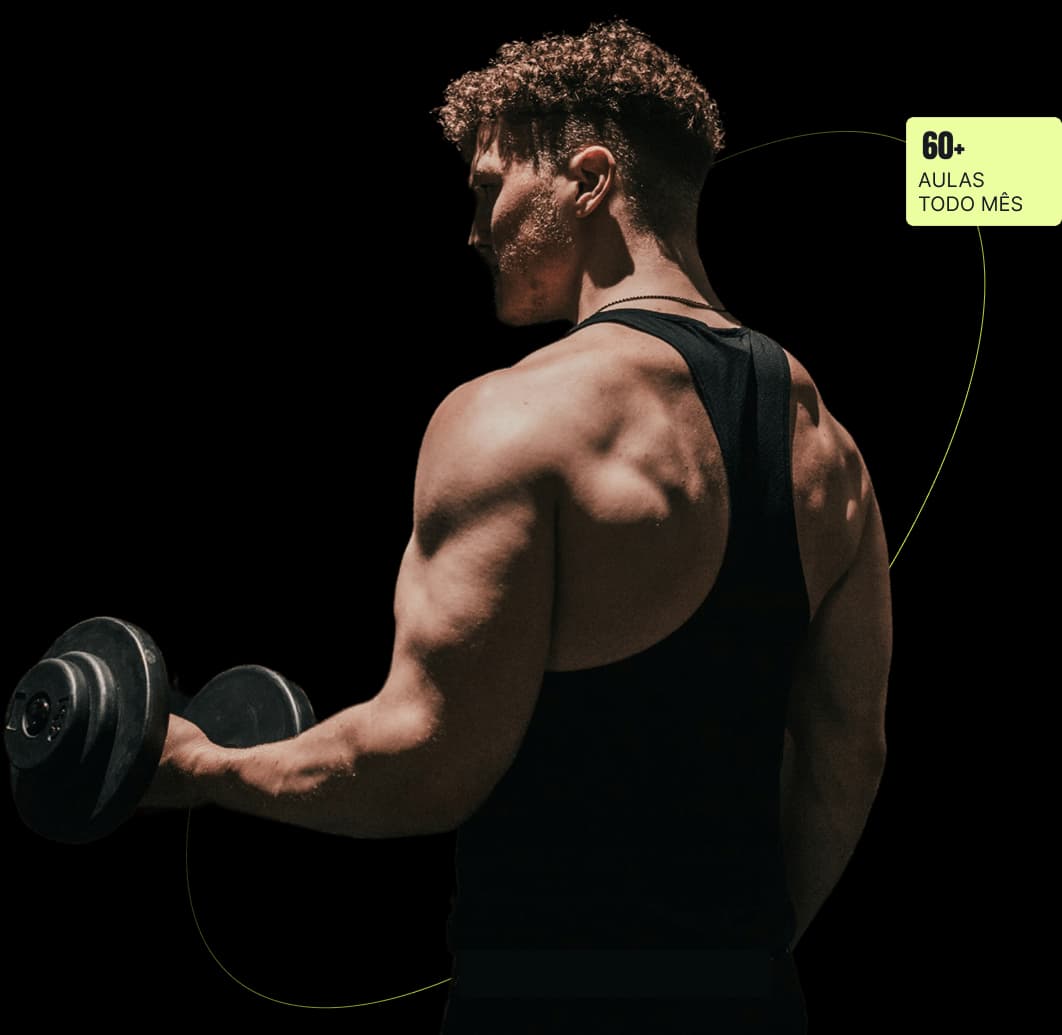 Aluno treinando na Academia S9 Fit no Anil