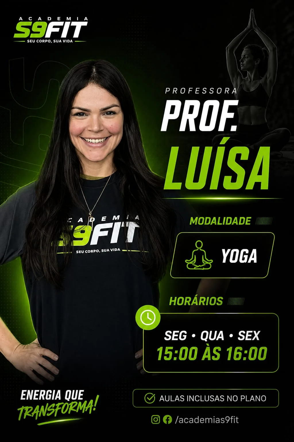 Professor Luiza da S9 Fit